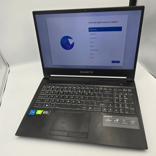 Gigabyte Gaming Laptop G5 MD 15.6" FHD 144Hz i5-11400H RTX 3050ti 16GB RAM 512GB