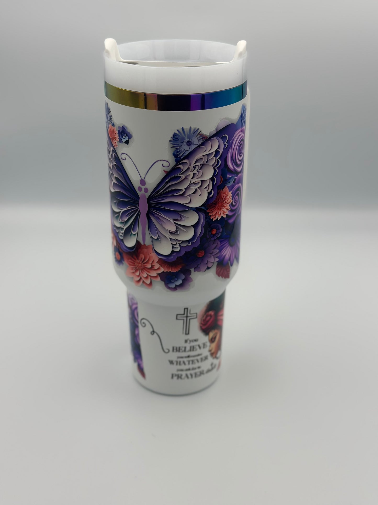 40oz Ultimate It Girl-Purple Butterfly