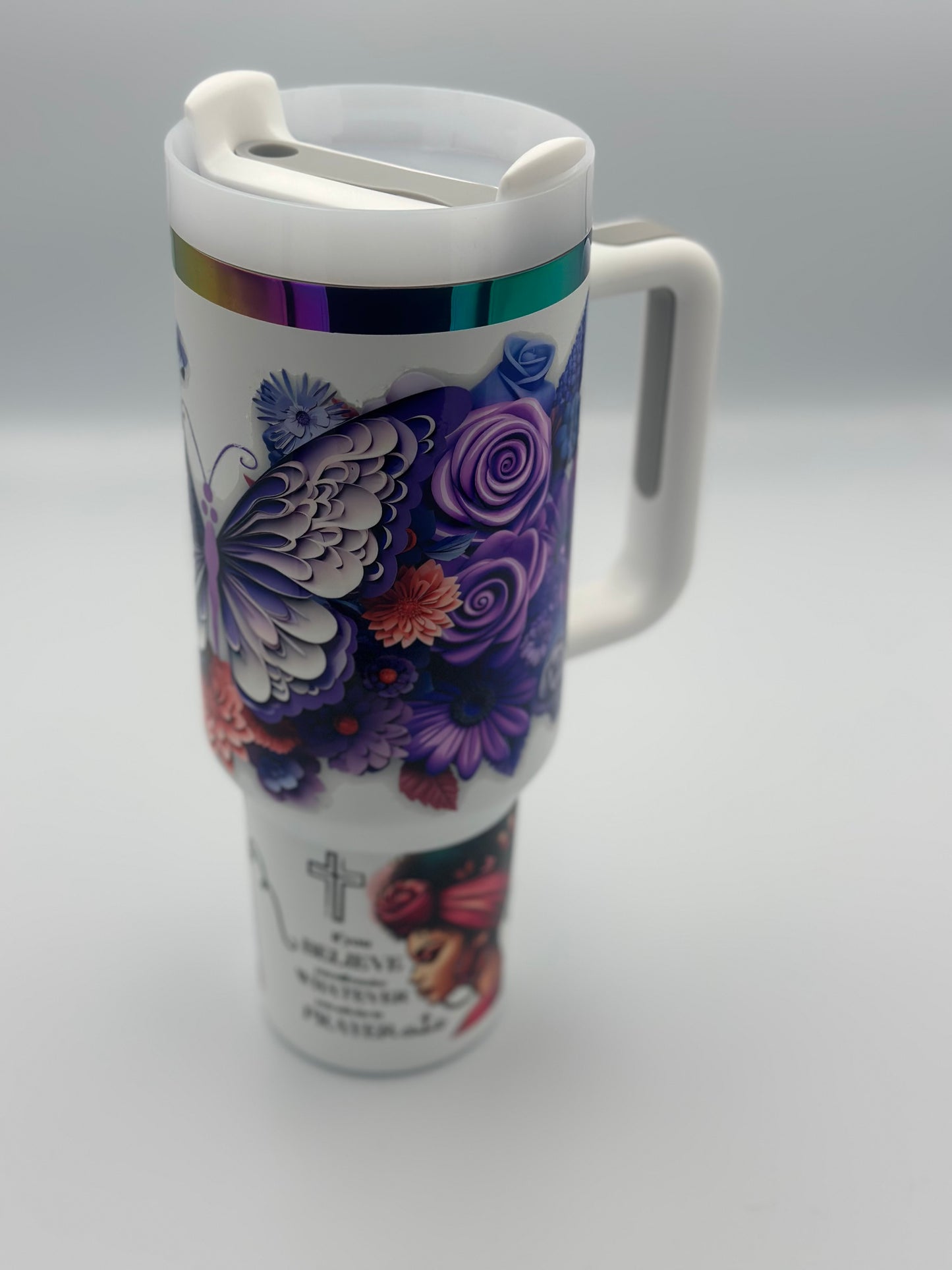 40oz Ultimate It Girl-Purple Butterfly