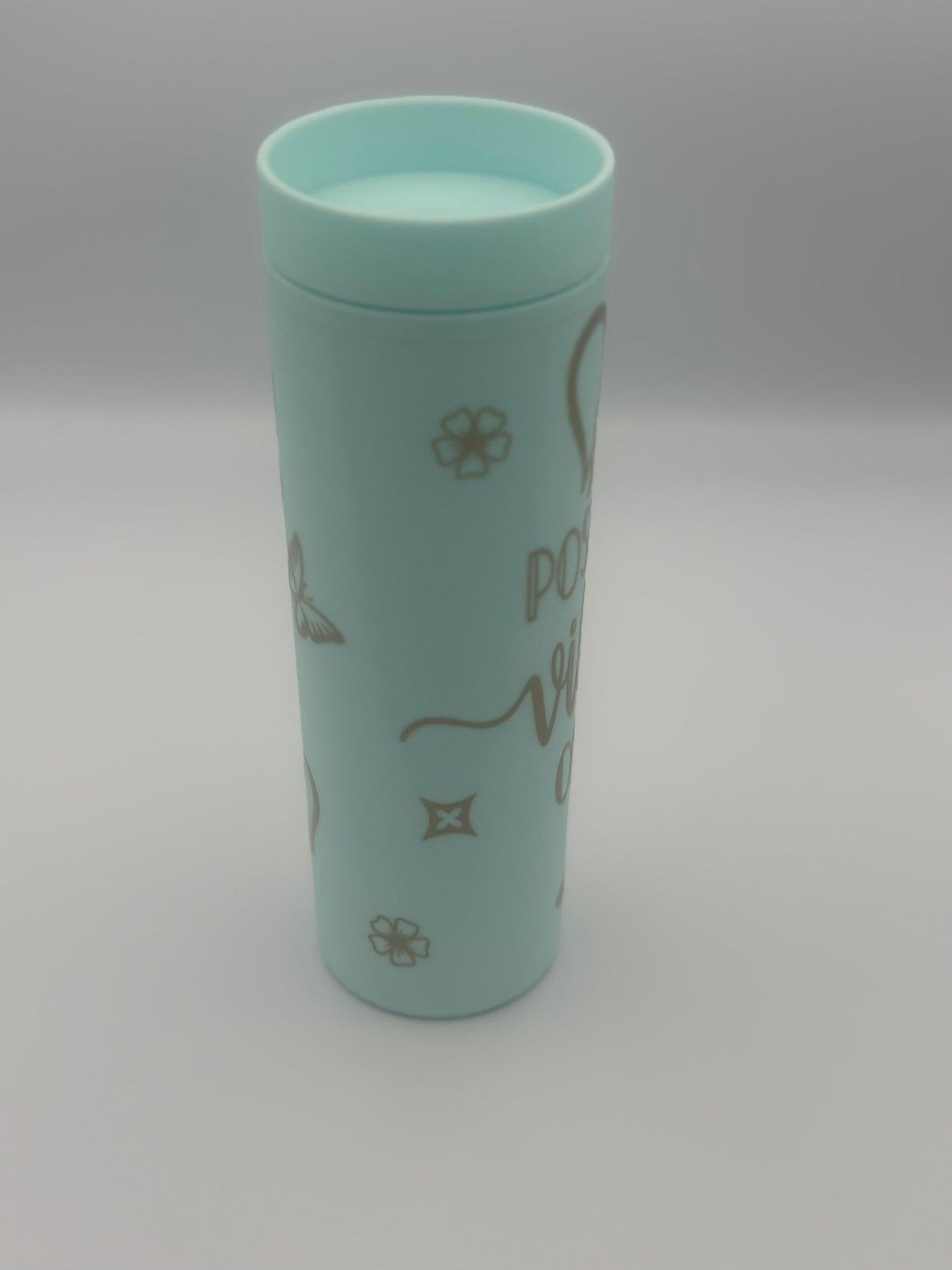 22oz Positive Vibes Plastic Tumbler