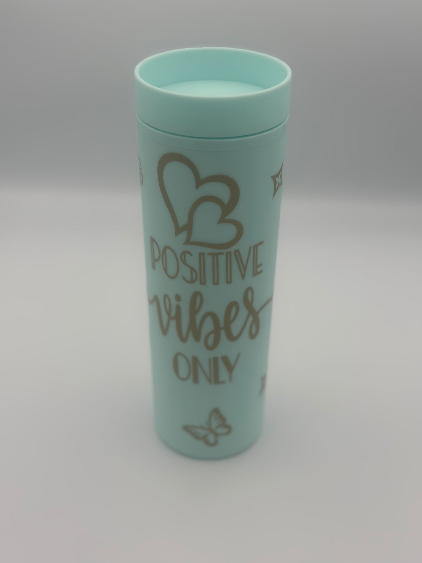 22oz Positive Vibes Plastic Tumbler