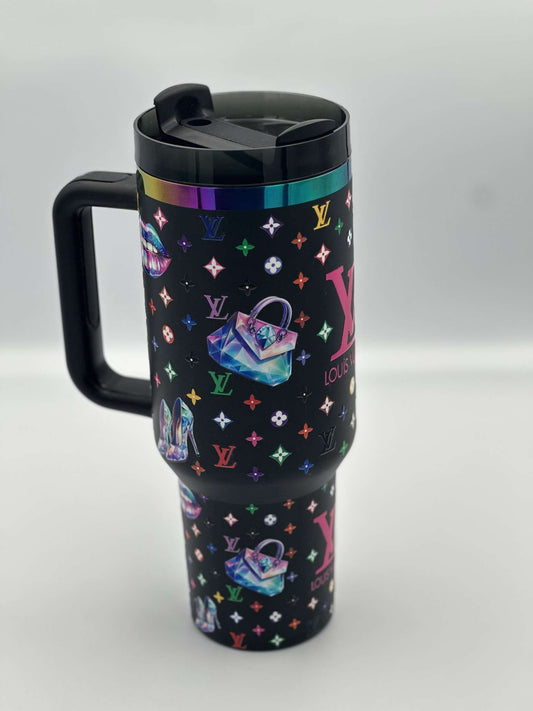 40 oz Bad and Boujee tumbler
